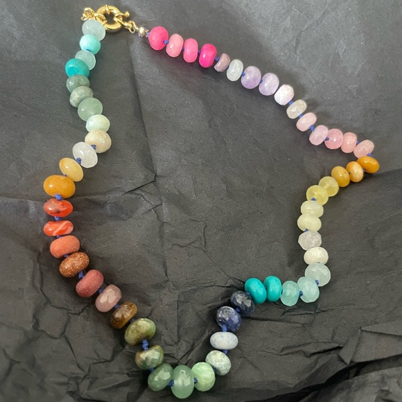 Rainbow stone necklace! - Picture 5 of 5